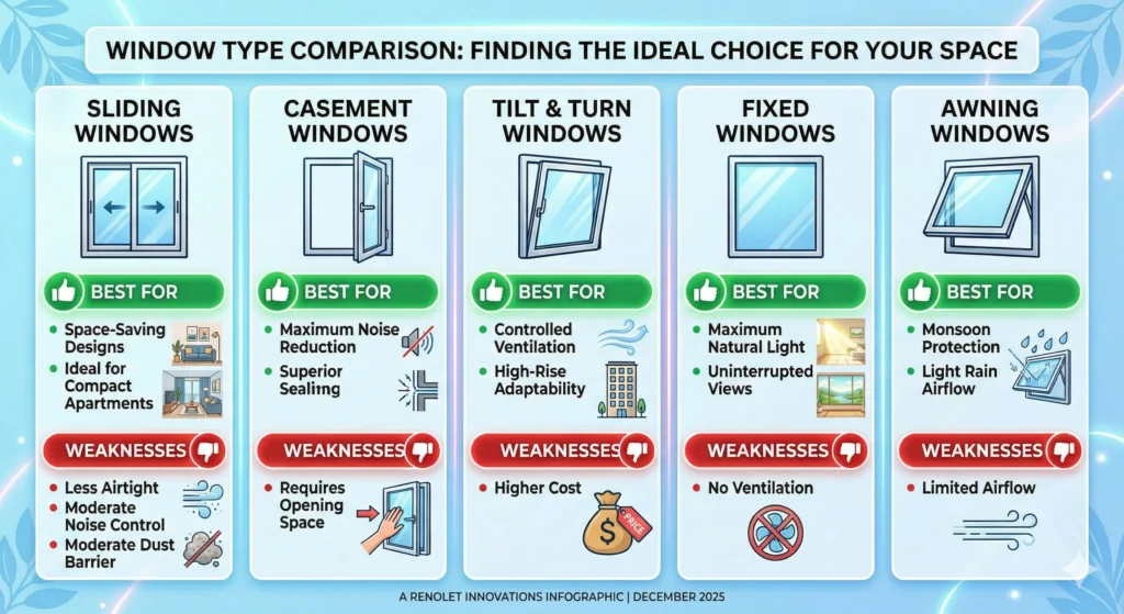 Window Performance Comparison - Renolet