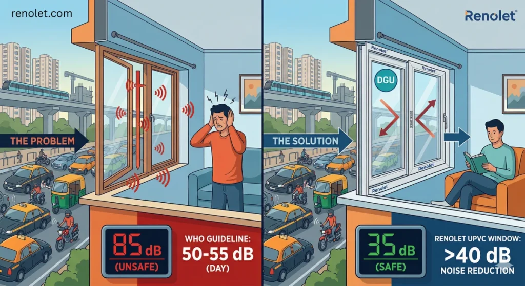 Let’s Block Traffic Noise in Bangalore - Renolet upvc