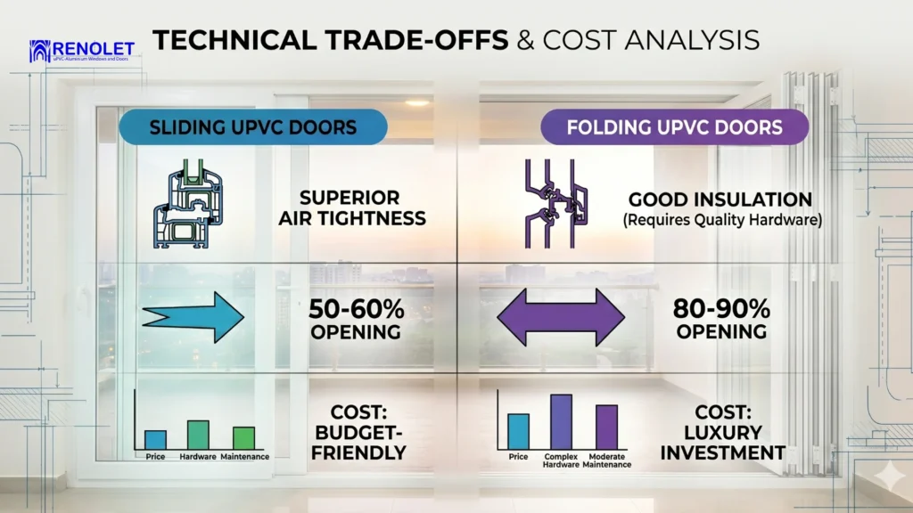 Folding vs Sliding uPVC Doors