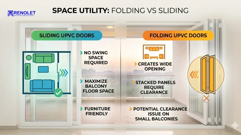 Folding vs Sliding uPVC Doors Bangalore