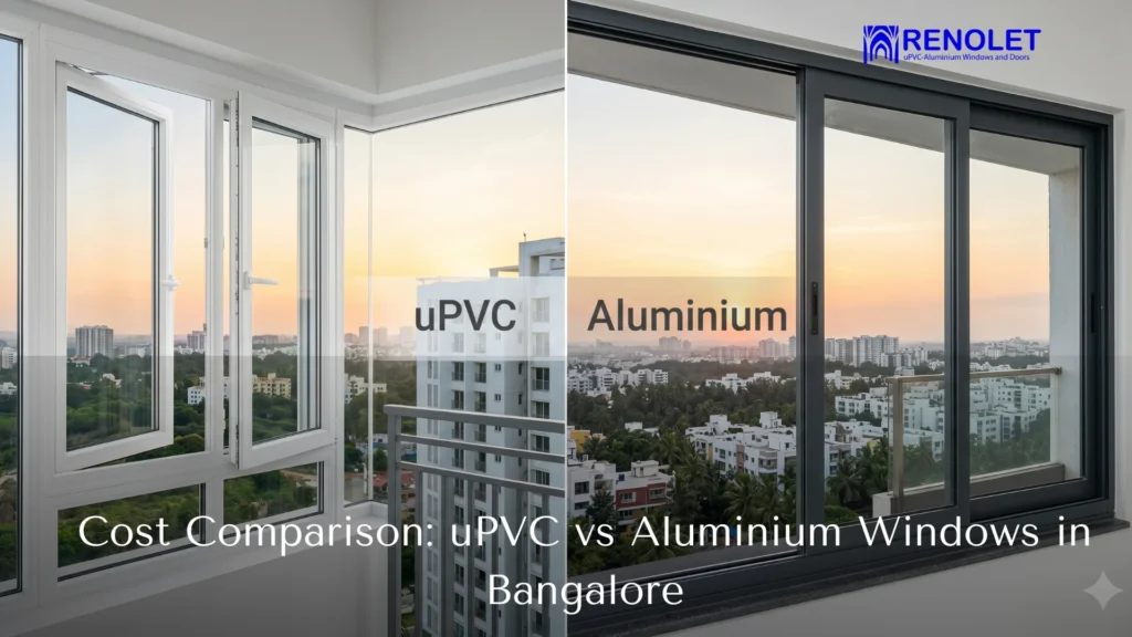 Cost Comparison uPVC vs Aluminium Windows in Bangalore
