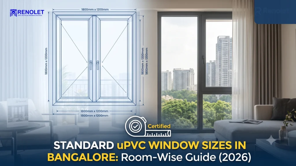 Standard uPVC Window Sizes in Bangalore